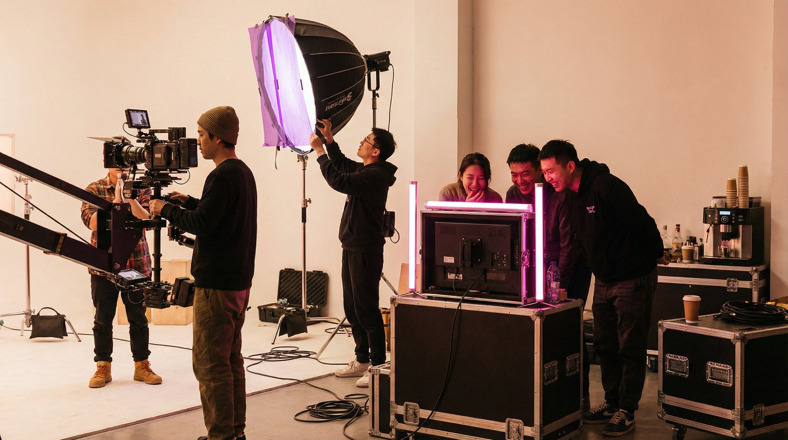 海角原创微电影制作现场传媒